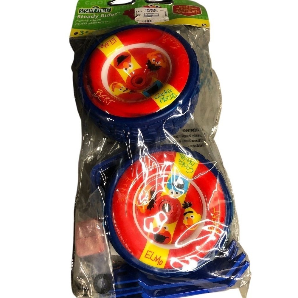 Sesame Street Steady Rider Training Wheels for Kids Bikes 12"-20"